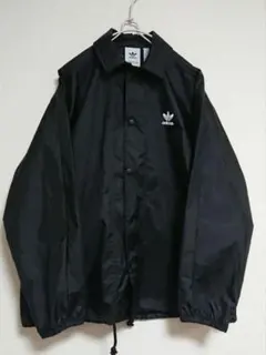 アディダス　コーチジャケット　ナイロンジャケット　Mサイズ　ブラック