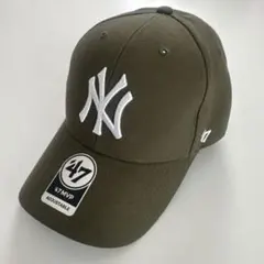 47 MVP オリーブ ヤンキースキャップ カーキ　調整可能