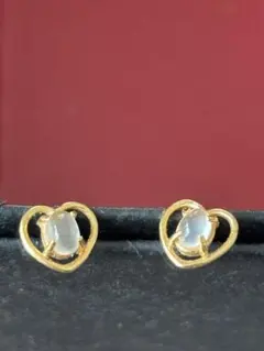 K18 ハートシェイプ ブルートパーズ スタッドピアス 0.50ct - メルカリ