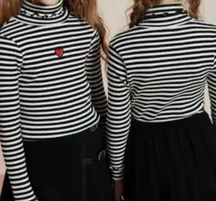 SHEIN ハート刺 繡 ドロップショルダ /122-128（8Y）　送料込