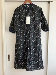 新品　タグ付　SEASON REASON ワンピース　花柄　シャツワンピース