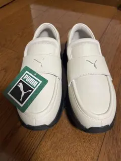 PUMA ホワイト ローファー スリッポン