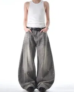 Decency Concept WASHED BAGGY DENIM PANTS