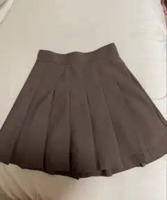 GRL ブラウン プリーツスカート