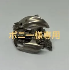 クレイジーピッグ ドラゴンモチーフ シルバーリング 約21号 - メルカリ