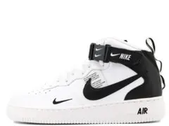 NIKE AIR FORCE 1 MID LV8 GS WHITE BLACK