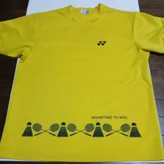 YONEX バドミントンシャツ M イエロー