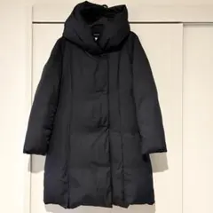 超美品！ダウン90% フェザー ダウンコートライム　LIMONTA ネイビー L