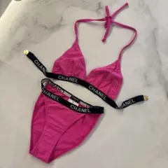 CHANEL シャネル ココマーク ビキニ 水着 ピンク 34 正規品のサムネイル