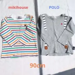 mikihouseミキハウス　POLOポロ　ラルフローレン　ロンT2点セット美品