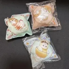 mofusand×くら寿司　クッションチャーム　3種