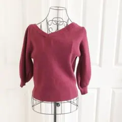 EMODA オフショルＶネックニットトップス