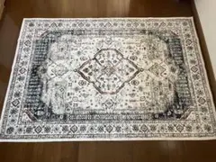 手織りペルシャ絨毯　中古　美品　シールジャン産　185×111cm 希少ラグ 手織りペルシャ絨毯 中古 美品 シールジャン産 157×100 ラグ