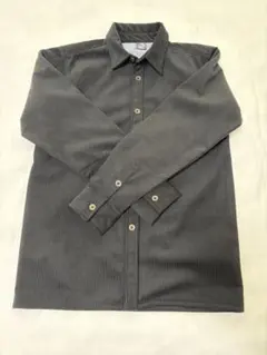 【美品】コーデュロイ長袖シャツ　トップス　ネルシャツ　ダークグレー　メンズ