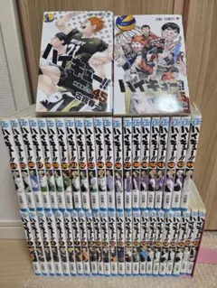 ✨ハイキュー!!　全巻45冊　特典　アニメイト　ビジュアルカード　新品未開封 ハイキュー!! 烏野高校フェアinアニメイト！背番号ポーズ描き