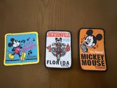 ミッキーマウス　ワッペン3点セット