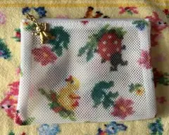 【美品】フェイラー メッシュポーチ ハイジ Sサイズ ホワイト