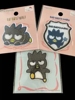 サンリオ　バッドばつ丸　ワッペン　シール　パイル