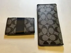 COACH コーチ 長財布 キーケース ブラック ペアセット