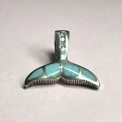 ラリマー⭐︎シルバー925⭐︎イルカの尻尾⭐︎ペンダントトップ