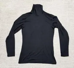 ユニクロ　ヒートテック　タートルネックカットソー長袖　L ブラック　未使用