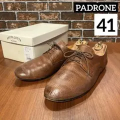 アルコレッタパドローネ　プレーントゥ　外羽根　レザーシューズ、革靴　26 41のサムネイル