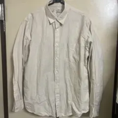 無印良品 ヘンプコットン長袖シャツ L
