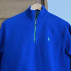 POLO RALPH LAURENハーフジップフリース　ブルー 165cm