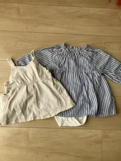 ワンピースとロンパースのセット