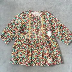 【新品 未使用】la poche biscuit 花柄 ワンピース 90cm 秋