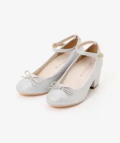 ラメリボンパンプス シルバー MAJESTIC LEGON