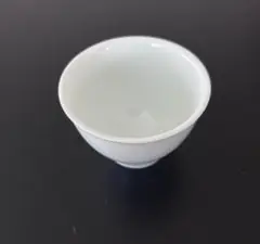 ホワイト 陶器製 丸型茶碗3