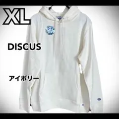 【新品】DISCUS ATHLETIC パーカー アイボリー XL ミニ裏毛