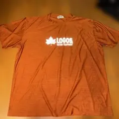 LOGOS Tシャツ オレンジ ロゴプリント 5Lのサムネイル