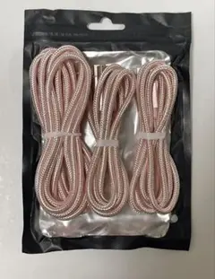 USB Type-C 充電ケーブル 3本セット(1M/1M/2M) ピンク