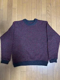 80s L.L.Bean バーズアイニット ノルウェー製