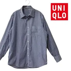 【超美品】UNIQLO ストライプシャツ　オールドユニクロ　オーバーサイズ　L