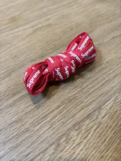 【新品未使用】ナイキエアフォース1 supreme シューレース 赤靴紐