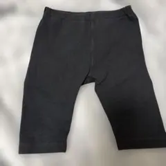 ユニクロ　7部丈レギンス　90サイズ ブラック 無地パンツ
