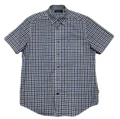 【値下げ】NAUTICA ノーティカ 半袖シャツ チェックボタンダウン Lサイズ