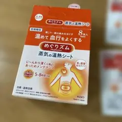 めぐりズム肩腰用6枚、お腹腰用1枚