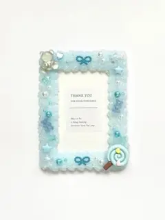 B7サイズ　硬質ケース　ホイップデコ　ブルー