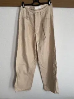 BONLECILL ベージュ ワイドパンツ