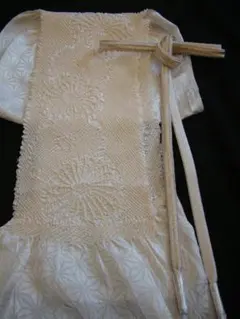 礼装用 白地 帯揚げ・帯〆 2点 セット 正絹 Bｓ1606