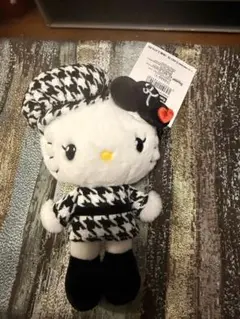 san ri o ハローキティ ハウンドトゥースぬいぐるみ