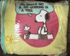 最安値！スヌーピー　フランネル ボア ブランケット　200×140cm　大判毛布