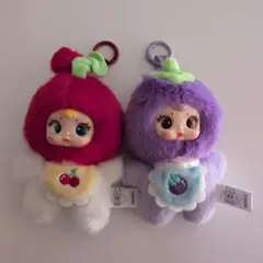 フルーツキャラクターぬいぐるみキーホルダー