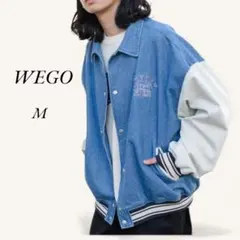 WEGO ウィゴー デニムスタジャン M ライトブルー ユニセックス