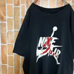 154NIKEナイキJORDANジョーダンブランドビッグプリント半袖Tシャツ黒色