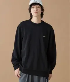 LACOSTE トレーナー エッセンシャルクルーネックスウェット サイズ5 黒